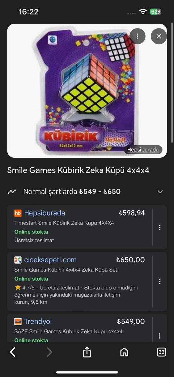 4x4 rubik kup - Görsel 2