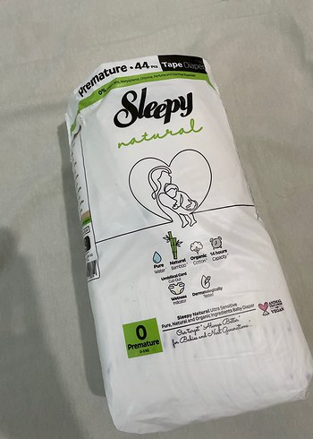 Sleepy Doğal Prematüre Bebek Bezi 44'lü