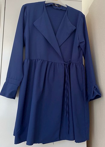 Lacivert Uzun Kollu Kadın kimono - Görsel 3