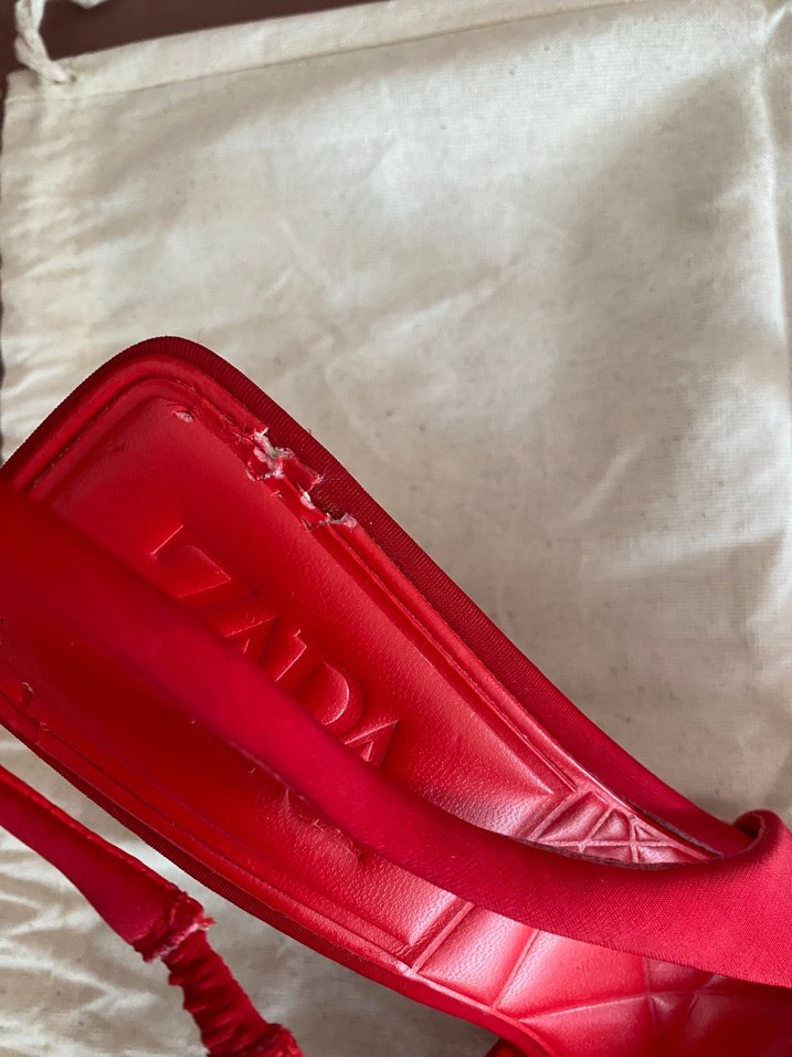 Kırmızı Kadın Stiletto Topuklu Ayakkabı - Görsel 3