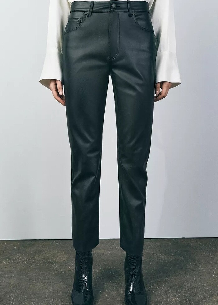 Zara Deri Pantolon - Görsel 3