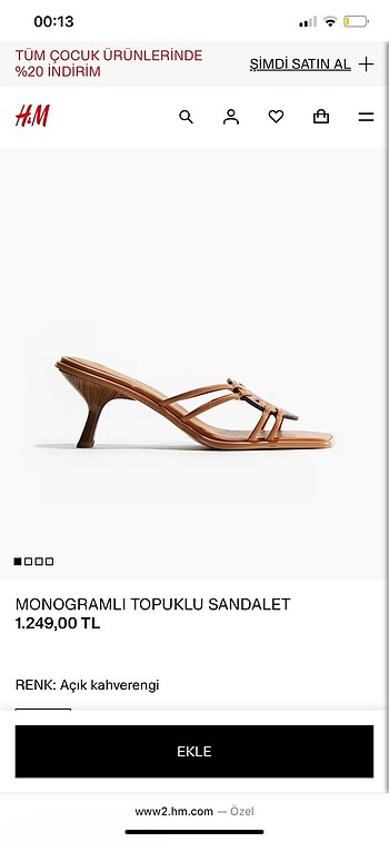 H&M topuklu terlik
