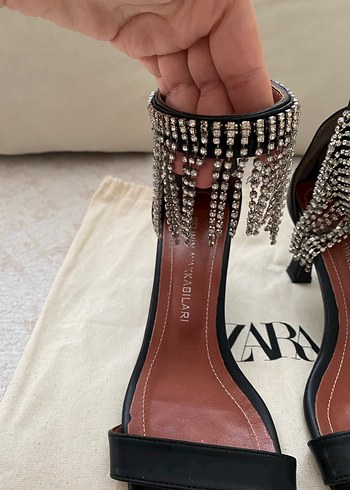 Taşlı topuklu ayakkabı - Görsel 4
