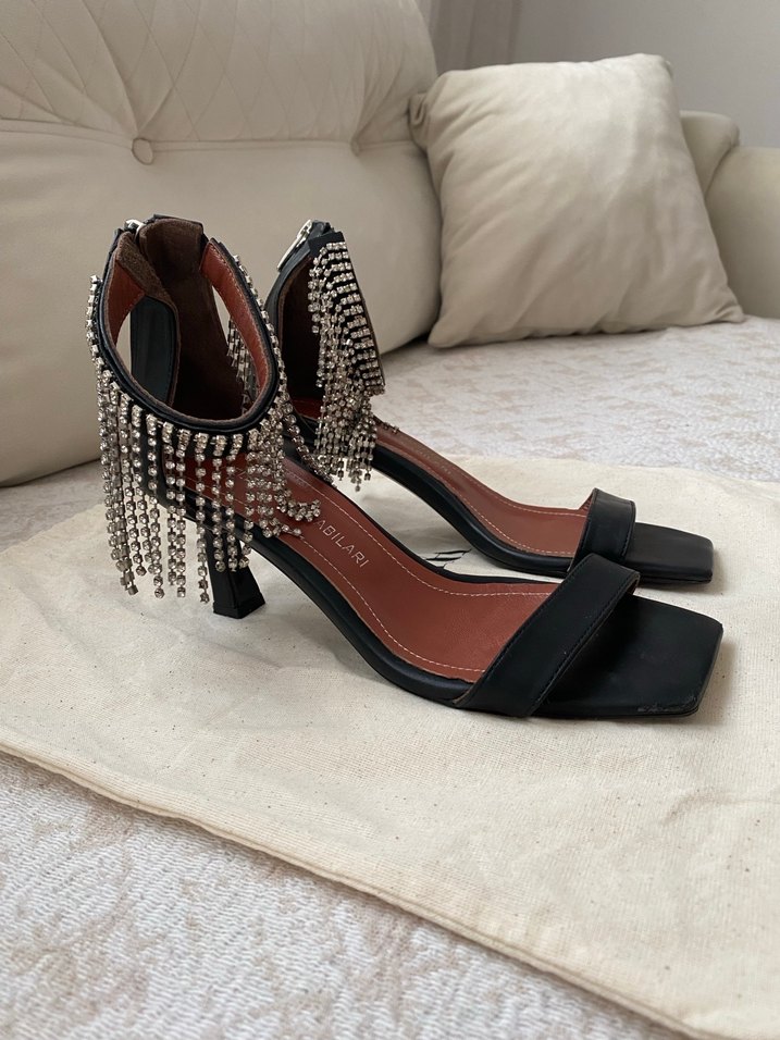 Taşlı topuklu ayakkabı - Görsel 2
