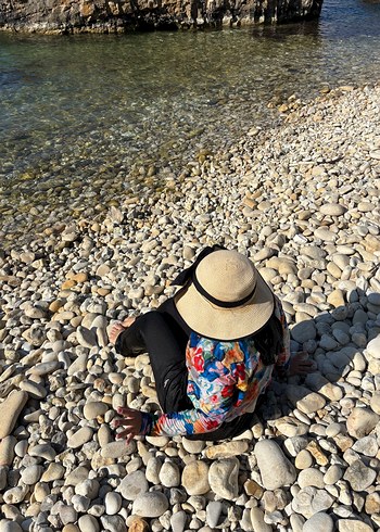 Manuka tesettür mayomKadın Çok Renkli Bağlama Desenli Uzun Kollu - Görsel 5