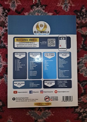 Bilgi Sarmal Yayınları 11. Sınıf Matematik Soru Bankası