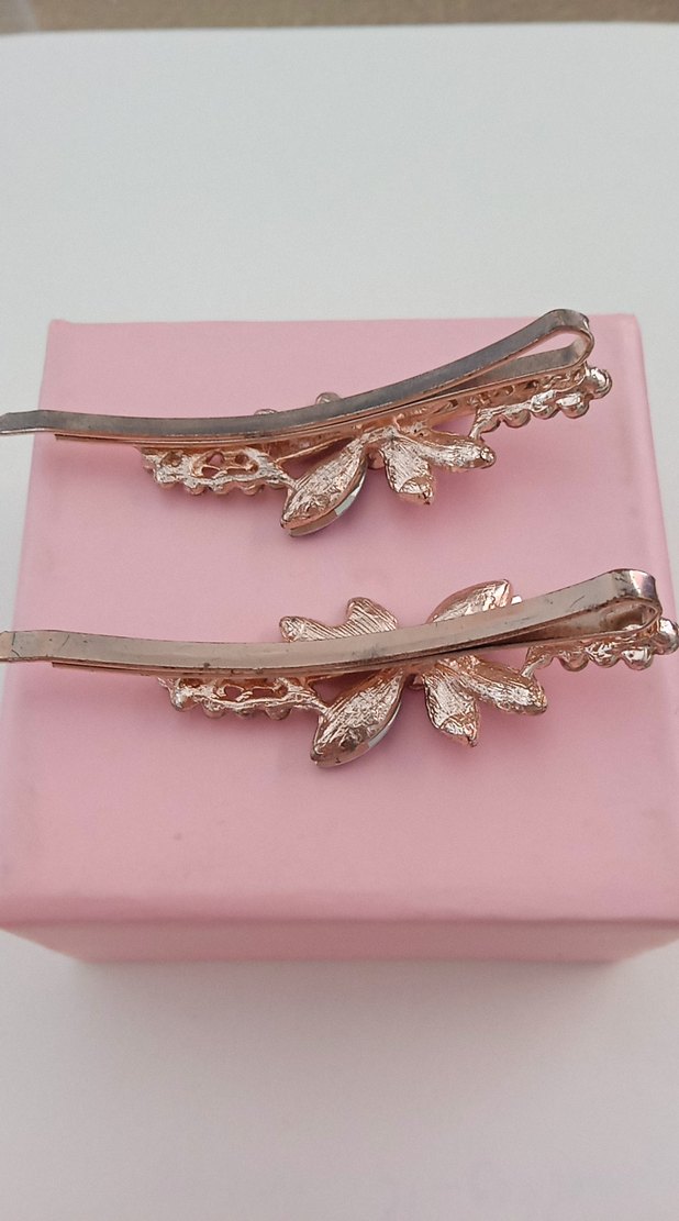 Mor Taşlı Sacha marka Parlak Saç Tokası Çifti - Görsel 4