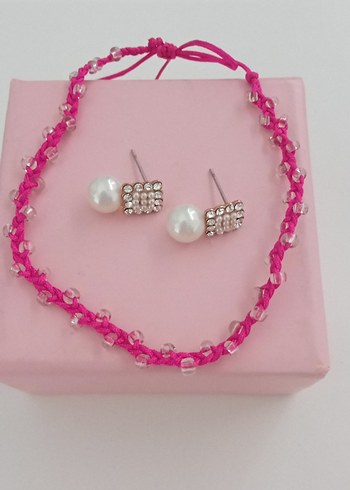 Bileklik ve inci küpe - Görsel 2