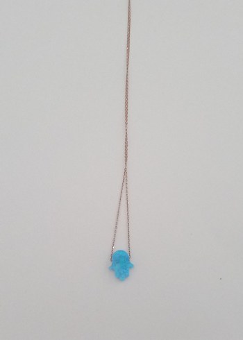 925 ayar Gümüş El kolye - Görsel 4