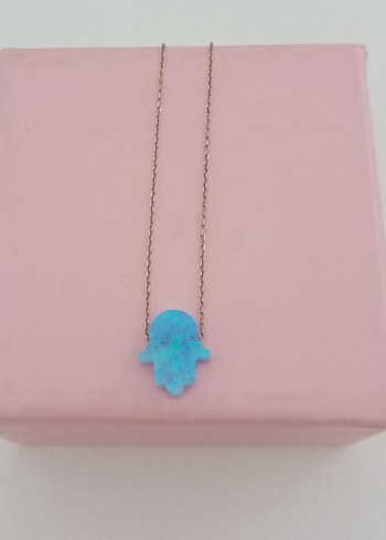 925 ayar Gümüş El kolye - Görsel 2