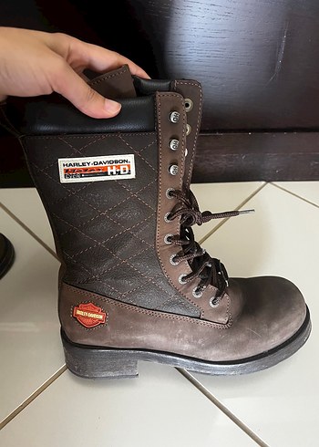 38 Beden kahverengi Renk Harley Davidson Bot
