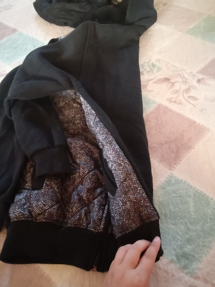 Gri Kapüşonlu Fermuarlı Rahat Erkek Mont - Görsel 3