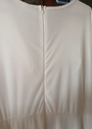 Uzun Kollu Beyaz A Kesim Nikah Elbisesi - Görsel 4