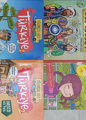 Güzel Ülkem Türkiye(1-2) Eğlenceli Tarih Toplam 4 Kitap