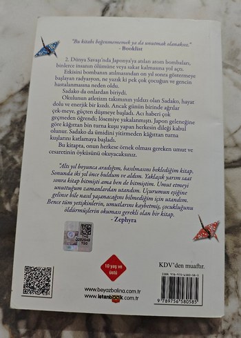 Sadako ve Kağıttan Bin Turna Kuşu - Eleanor Coerr - Görsel 2