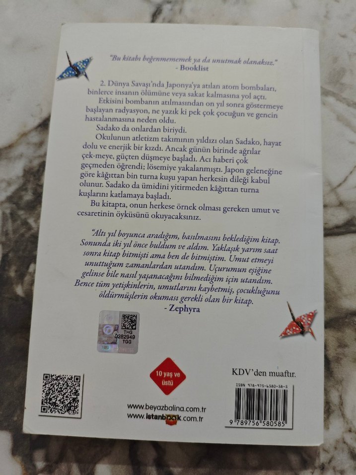 Sadako ve Kağıttan Bin Turna Kuşu - Eleanor Coerr - Görsel 2