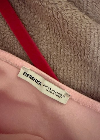 Bershka Pembe Uzun Askılı Elbise