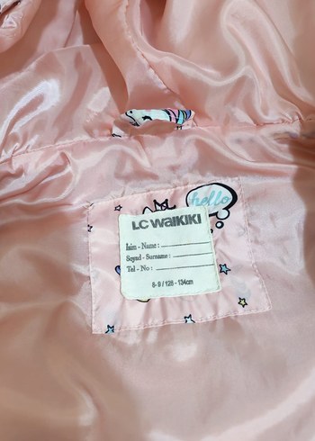 Kız Çocuk Kapüşonlu Desenli Pembe Yelek - Görsel 2