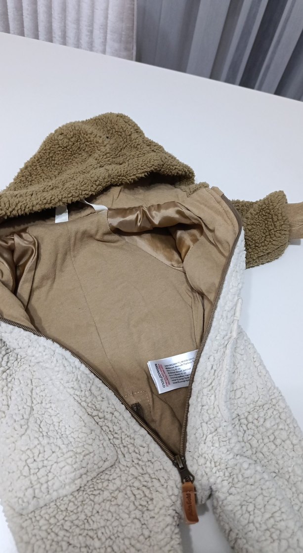 Kürklü Kapüşonlu Bebek Tulum - Görsel 4