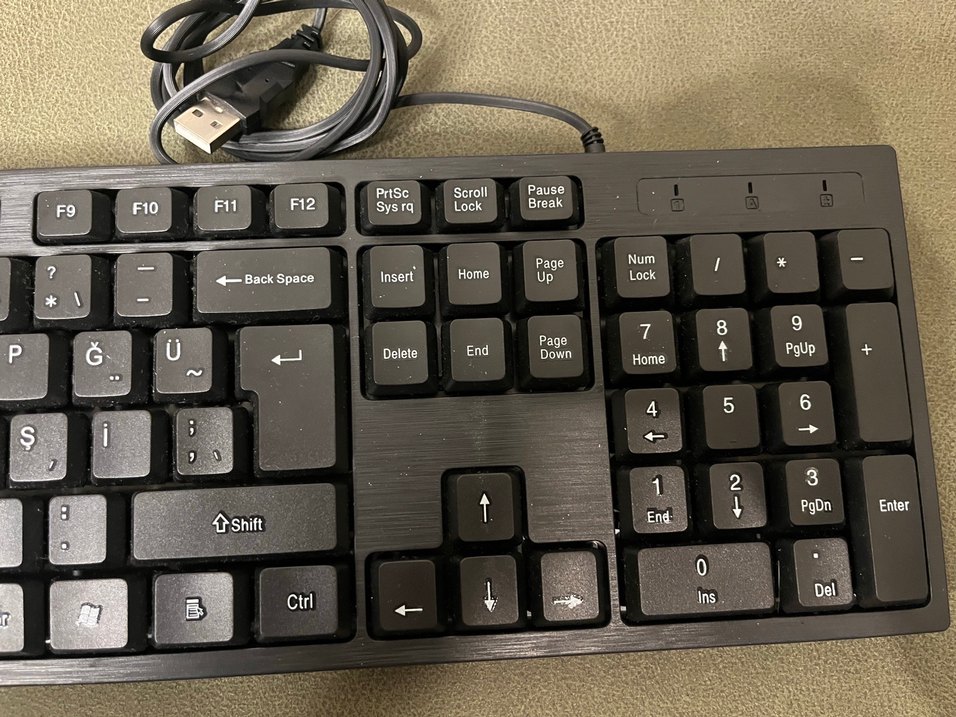 Piranha Kablolu Klavye - Görsel 3