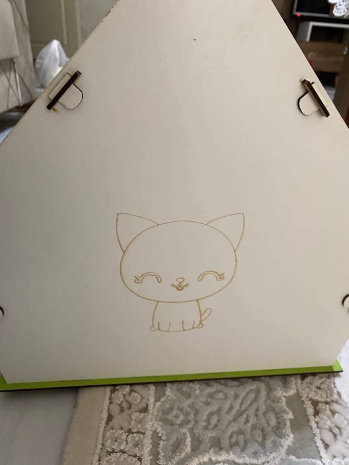 Yeşil Kedi Evi Ahşap Tasarım - Görsel 4