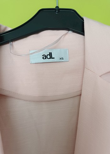 Diğer Pembe Keten Oversize Kadın Blazer Ceket