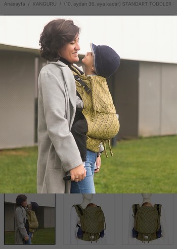 Sarı Desenli Bebek Kanguru - Görsel 3