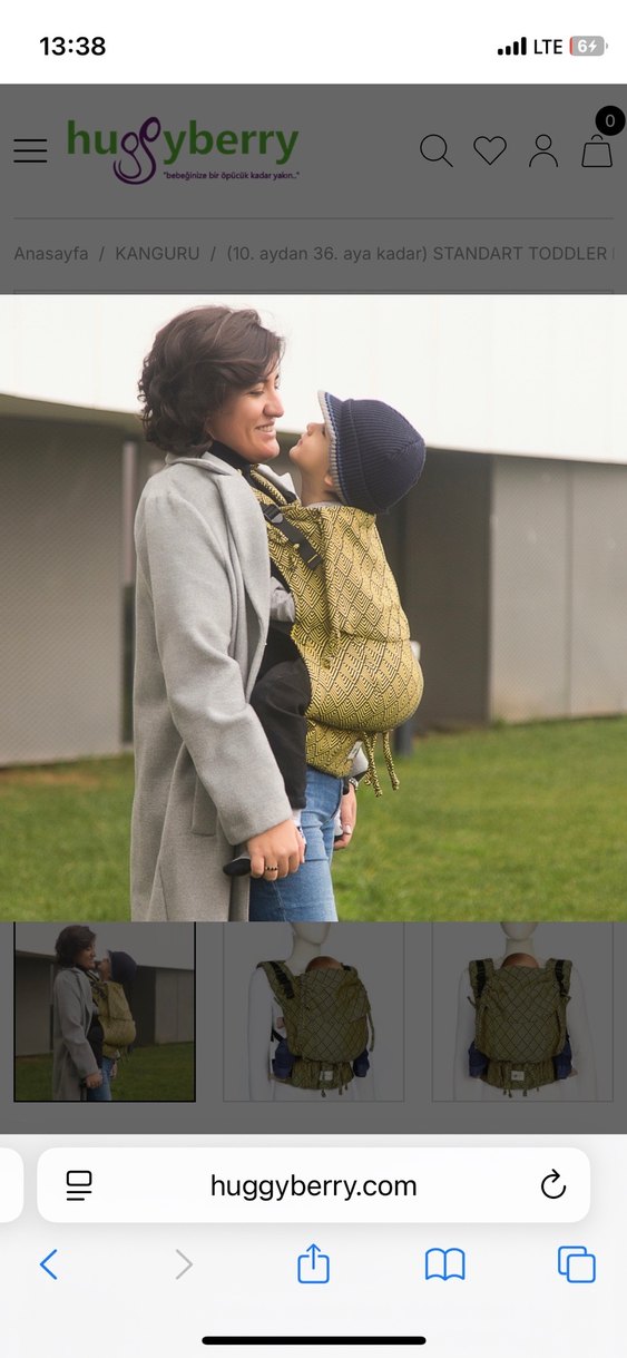 Sarı Desenli Bebek Kanguru - Görsel 3