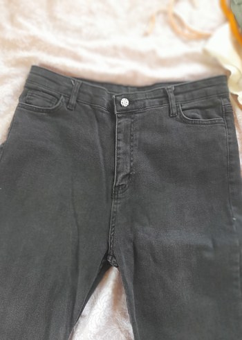 xxl Beden Gri Salaş Kesim jean Denim Kadın Pantolon