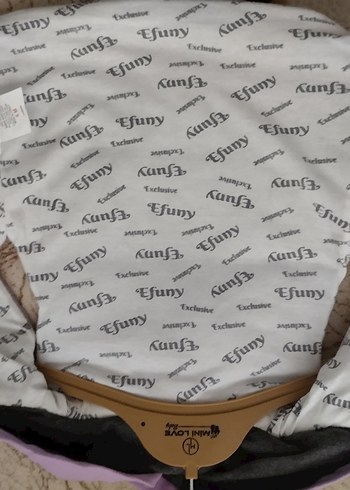 Kız Çocuk Lila Kapüşonlu Yelek - Görsel 4