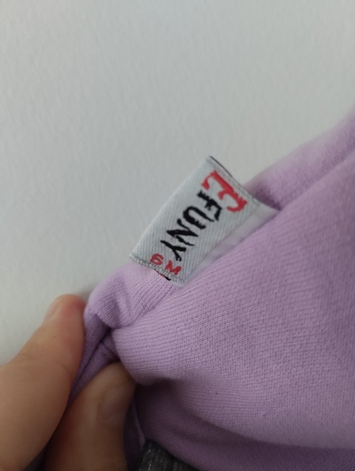 Kız Çocuk Lila Kapüşonlu Yelek - Görsel 3