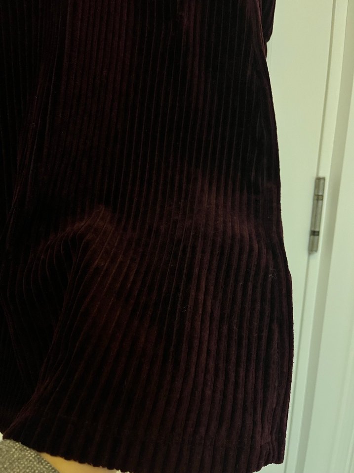 Bordo Kadın Süet Triko Elbise - Görsel 5