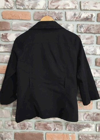 LC Waikiki Düğmeli Siyah Keten Midi Blazer