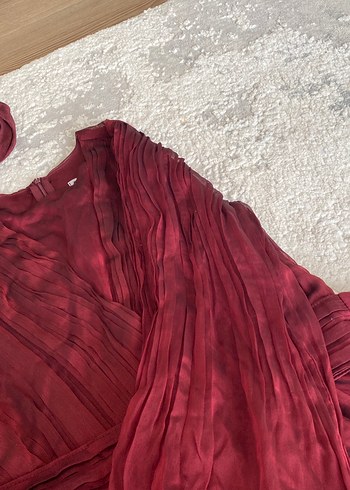 38 Beden bordo Renk Tesettür bordo abiye