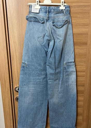 Zara Bol Kesim Mavi Kot Pantolon