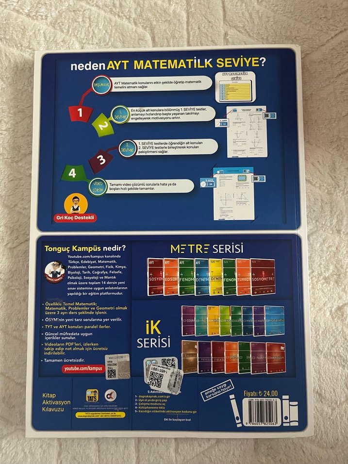Tonguç Kampüs AYT Matematik İlk Seviye Kitabı - Görsel 2
