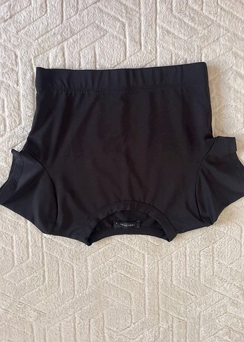 Siyah Basic Hamile Mini Şort - Görsel 2