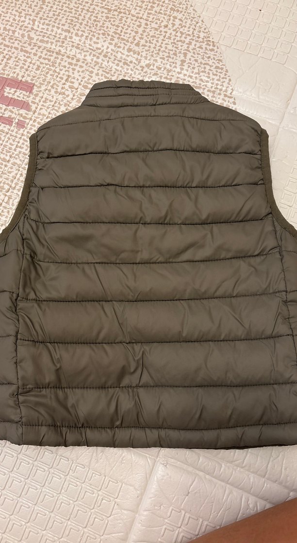 Mango kids Erkek Çocuk koyu yeşil Fermuarlı Yelek - Görsel 2