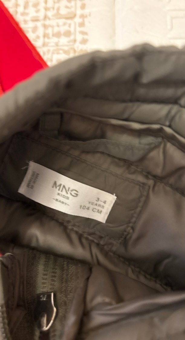 Mango kids Erkek Çocuk koyu yeşil Fermuarlı Yelek - Görsel 3