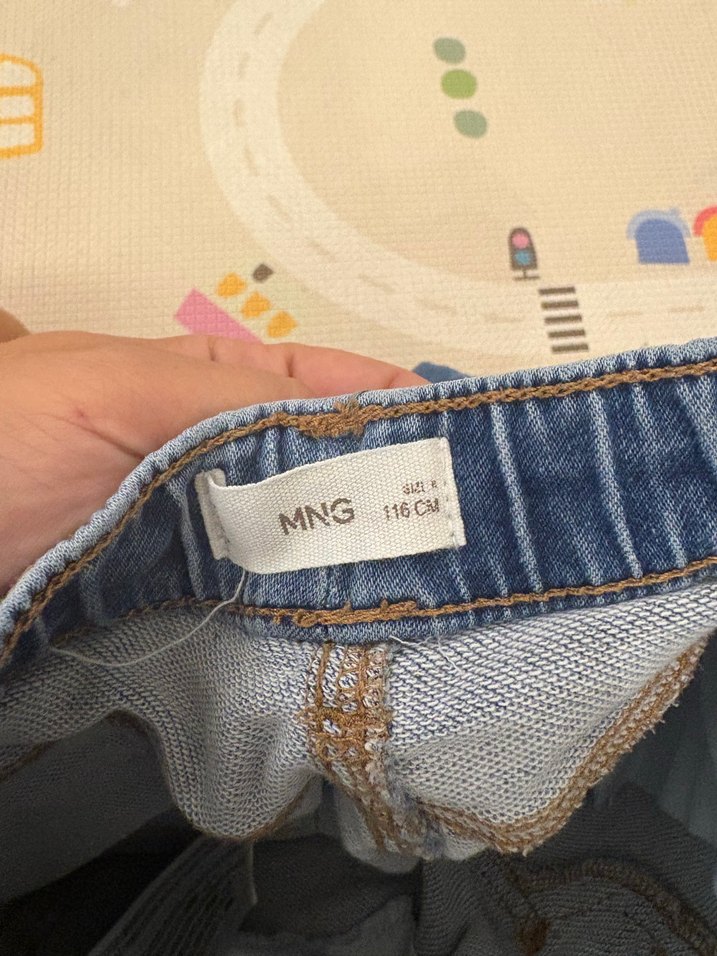 Mango Erkek Çocuk Mavi Regular Fit Denim Pantolon - Görsel 3