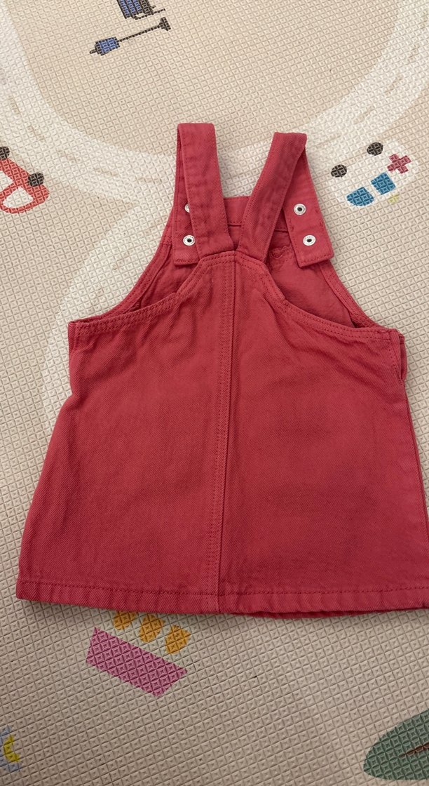 Mango Kids
Kız Çocuk pembe Düğmeli Salopet Elbise - Görsel 2