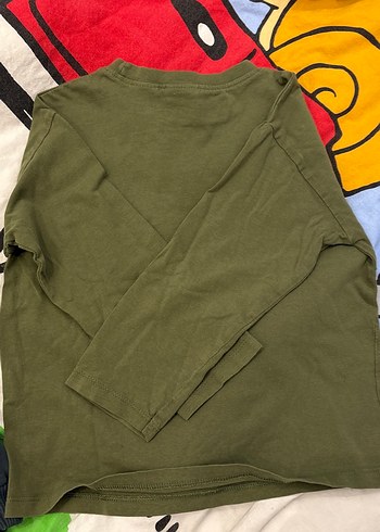 Erkek Çocuk Haki Sweatshirt Uzun Kollu - Görsel 3