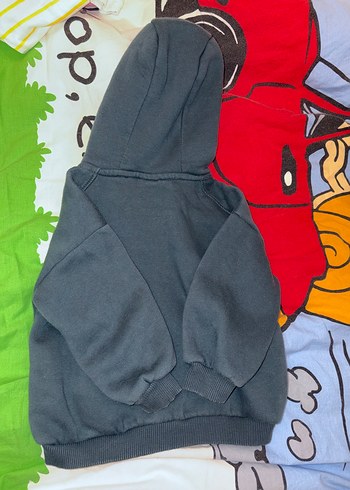 Zara Erkek Çocuk koyu yeşil Fermuarlı Sweatshirt - Görsel 4