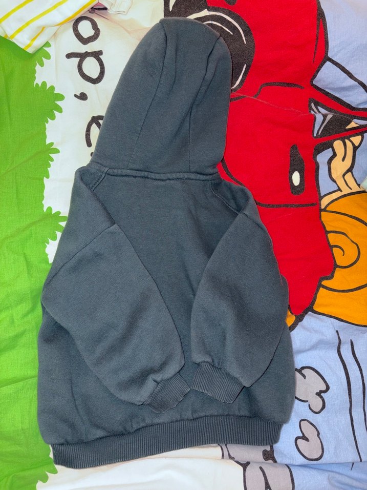 Zara Erkek Çocuk koyu yeşil Fermuarlı Sweatshirt - Görsel 4