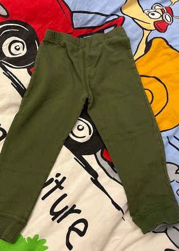 Erkek Çocuk Haki Rahat Kesim Eşofman Altı - Görsel 3