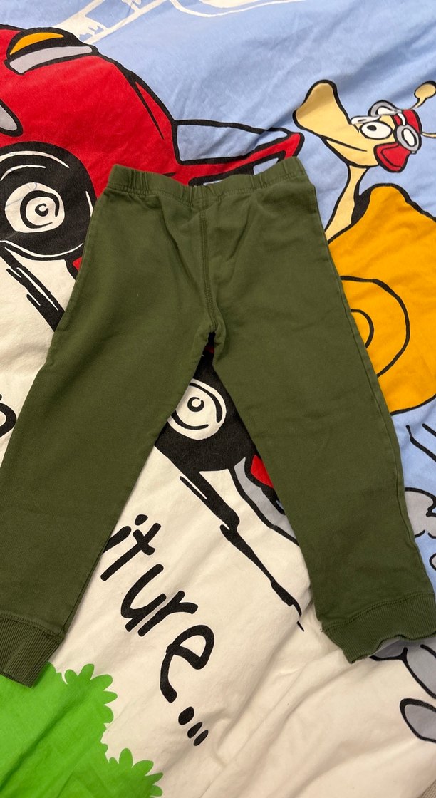 Erkek Çocuk Haki Rahat Kesim Eşofman Altı - Görsel 3