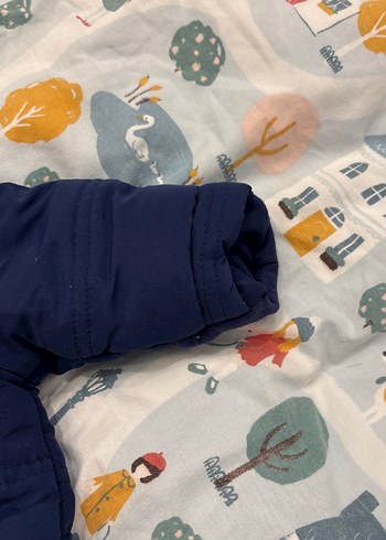 3 Ay Beden TOMMY HILFIGER Çok Renkli Fermuarlı Erkek Bebek Tulumu