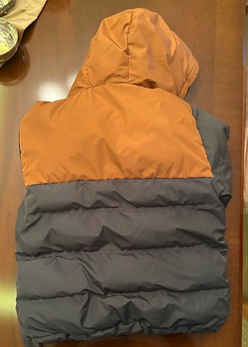 Gri-Tarçın renkli Fermuarlı Erkek Çocuk Mont - Görsel 3