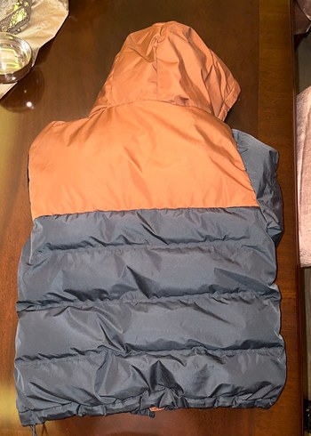 Gri-Tarçın renkli Fermuarlı Erkek Çocuk Mont - Görsel 4