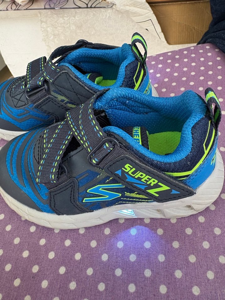 Mavi Erkek Çocuk Spor Ayakkabı SKECHERS - Görsel 4